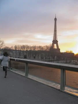 The Eiffel tower in Paris Stock Photos