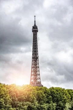 Eiffel tower, Paris. Foto stock