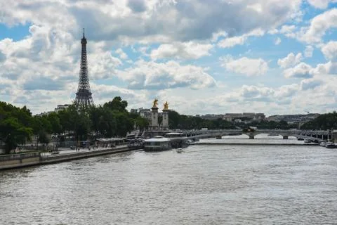 Eiffel tower in Paris. Foto stock