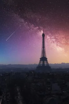 Eiffel tower in Paris Stock Photos