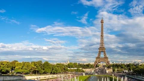 Eiffel Tower in Paris Foto stock