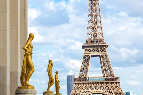 Eiffel Tower in Paris Foto stock