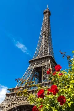 The Eiffel Tower in Paris Stock Photos