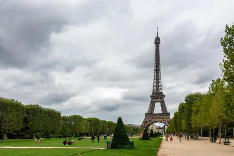 The Eiffel Tower in Paris Stock Photos