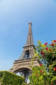 The Eiffel Tower in Paris Stock Photos