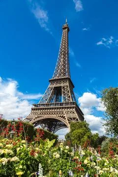 The Eiffel Tower in Paris Stock Photos