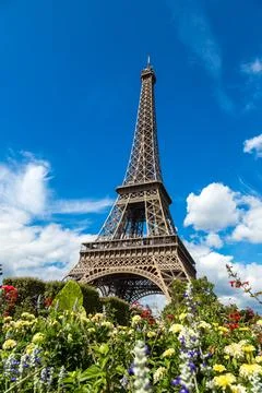 The Eiffel Tower in Paris Stock Photos