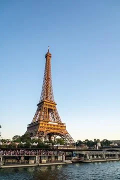 The Eiffel Tower in Paris Stock Photos
