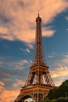 The Eiffel Tower in Paris Stock Photos