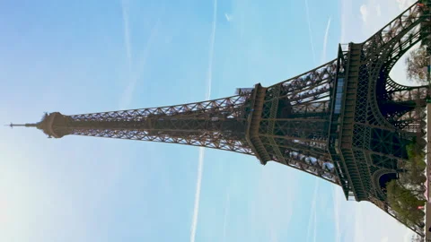 Eiffel tower in paris spring. Selective focus. Stock Footage 196745586