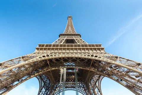 Eiffel Tower Paris summer Eiffel Tower with blue sky summer, Paris France ... Stock Photos