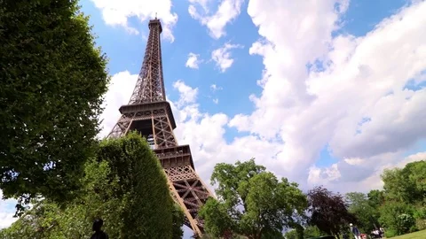 EIFFEL TOWER, PARIS TIMELAPSE  Stock Footage 76257198