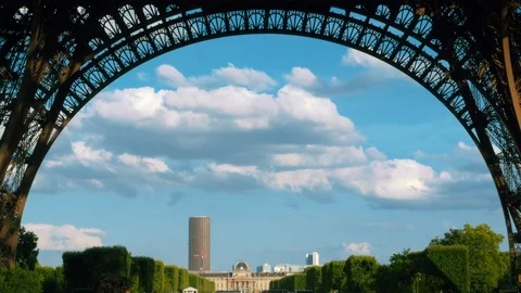 Eiffel Tower, Paris. Two shots! Stock Footage 96107264