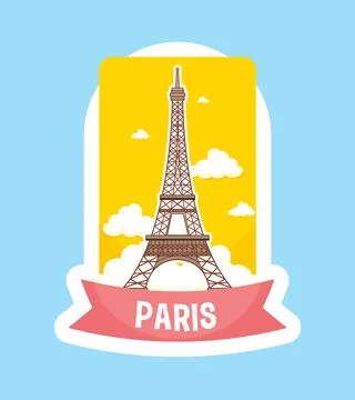 Eiffel Tower Paris Vector Illustration Stock Illustration