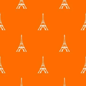 Eiffel tower pattern seamless Stock Illustration