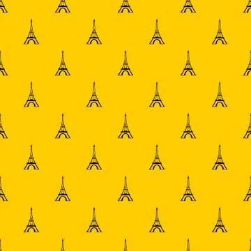 Eiffel tower pattern vector Illustrazione stock