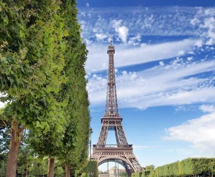 The eiffel tower. Stock Photos