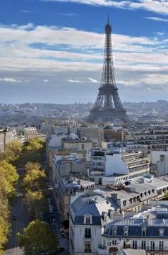 The eiffel tower. Stock Photos