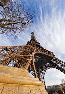 The eiffel tower Stockfoto's
