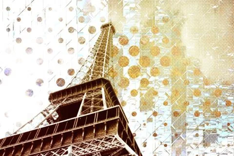 Eiffel tower Stockfoto's