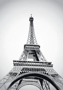 Eiffel Tower Poster Stock Illustration