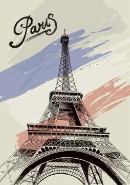 Eiffel Tower Poster イラスト素材