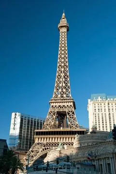 Eiffel tower restaurant on the las vegas strip Stock Photos