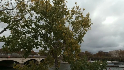 Eiffel tower reveal Stock Footage 120264165