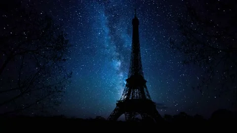 Eiffel Tower Silhouette - Parisian Landm... | Stock Video | Pond5
