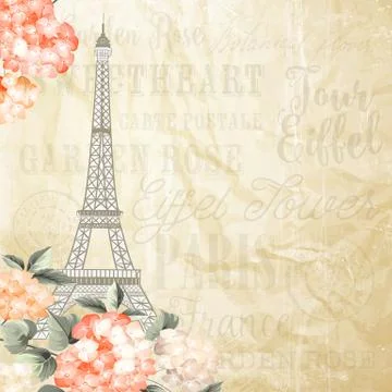 Eiffel tower simbol Illustrazione stock