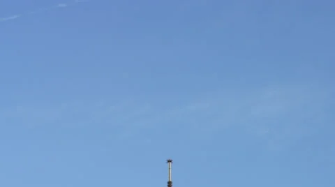 Eiffel tower standing proud in Paris Stock Footage 63028567