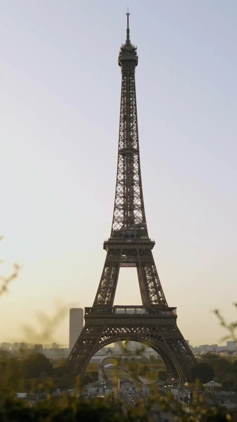 Eiffel Tower sunrise Stock Footage 261600569