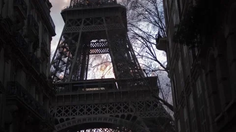 Eiffel Tower at sunset. Stock Footage 146685955