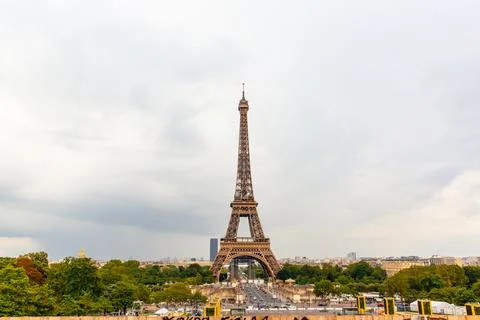 Eiffel Tower in sunset light Stock Photos