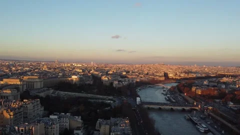 Eiffel Tower at Sunset, Paris Stock Footage 318209125