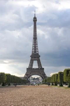 Eiffel Tower sunset views Stock Photos