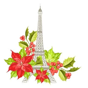 Eiffel tower symbol Stock Illustration