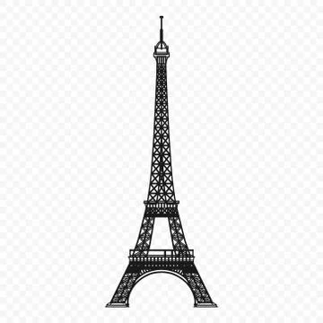 Eiffel tower . Template for your design Stock Illustration