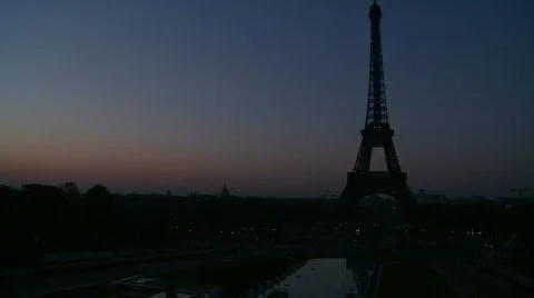 Eiffel Tower Time Lapse Stock Footage 514596