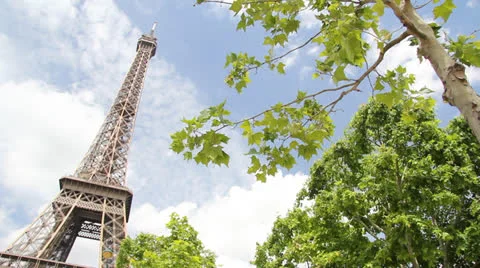 The Eiffel Tower, Time Lapse Stock Footage 25180402