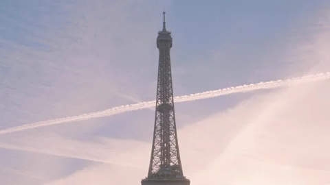 Eiffel Tower Top 2nd To 3rd Floor Closeup Stock Footage 271599252