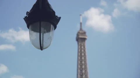 Eiffel Tower top Stock Footage 55039772