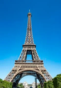 Eiffel Tower Tour Eiffel Champ de Mars Paris Ile de France France Europe Stock-Fotos