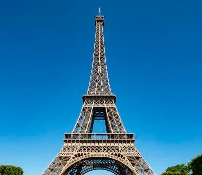 Eiffel Tower Tour Eiffel Champ de Mars Paris Ile de France France Europe 스톡 사진