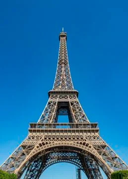 Eiffel Tower Tour Eiffel Champ de Mars Paris Ile de France France Europe Stock Photos