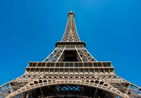 Eiffel Tower Tour Eiffel Champ de Mars Paris Ile de France France Europe Foto stock