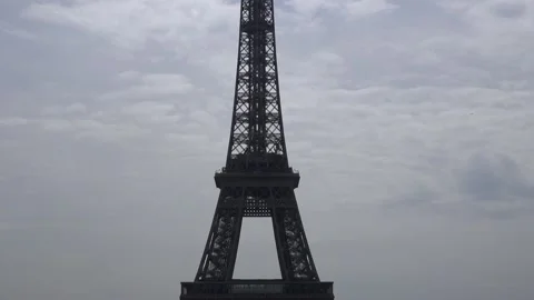 Eiffel Tower (Tour Eiffel) , Paris, France, tilt up shot Stock Footage 207847623