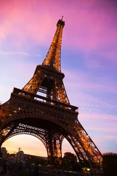 Eiffel Tower at twilight 写真素材