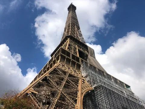 Eiffel tower unique view Stock Photos