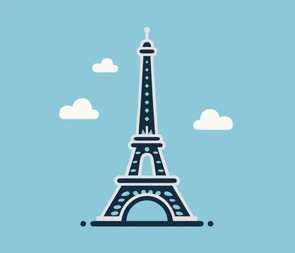 Eiffel Tower. Vector graphics Stock Illustration